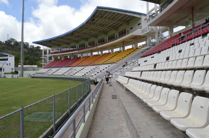 Dominic's local baseball stadium
